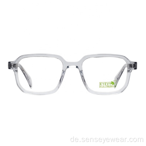 Großhandel Unisex biologisch abbaubarer quadratischer acetat optischer Rahmen